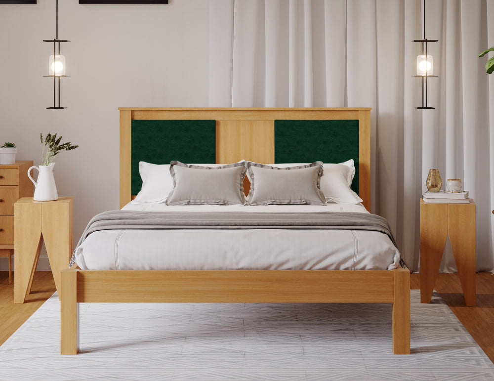Nyla Upholstered Wooden Solid Bedframe